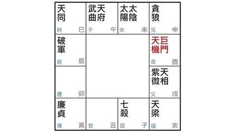 天機巨門職業|紫微命盤解析——天機、巨門在卯酉